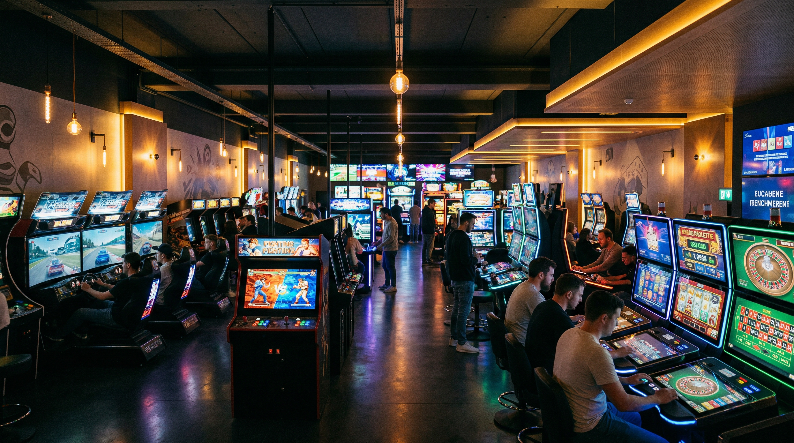 Arcade-Station mit TrySoftly Hardware